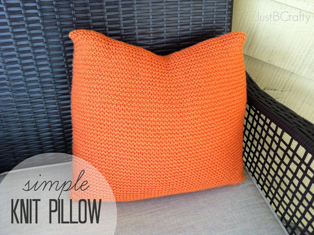 DIY: Crate and Barrel Inspired Simple Knit Pillow