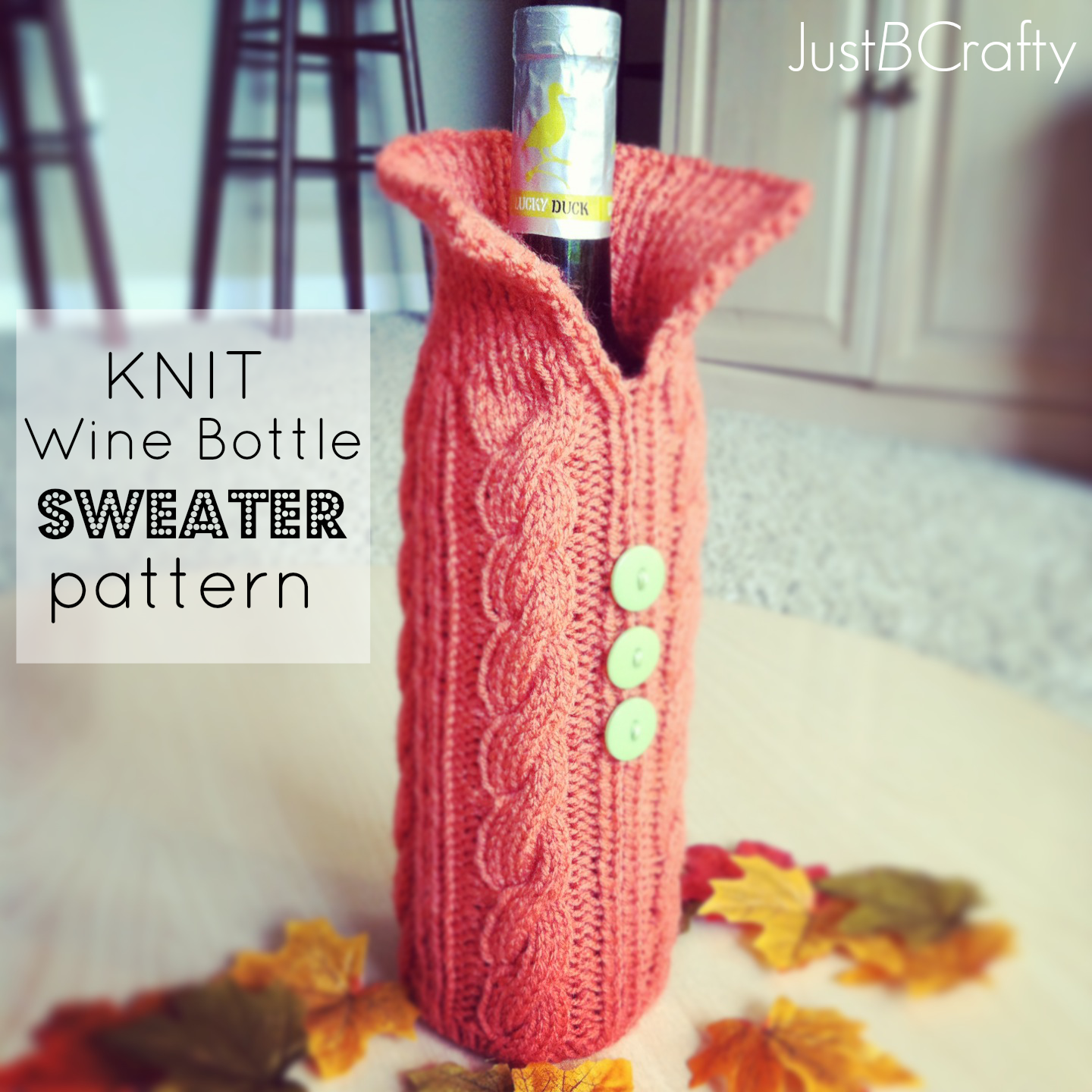 Wine Bottle Sweater Pattern