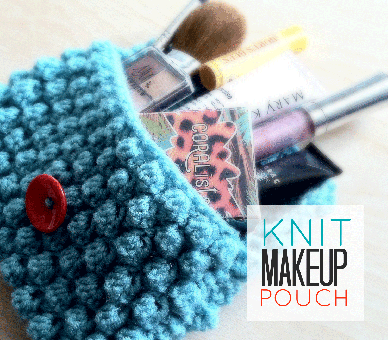 Bo.tak handmade daily makeup bag crochet clutch zip top colorful pouch  clutch | eBay