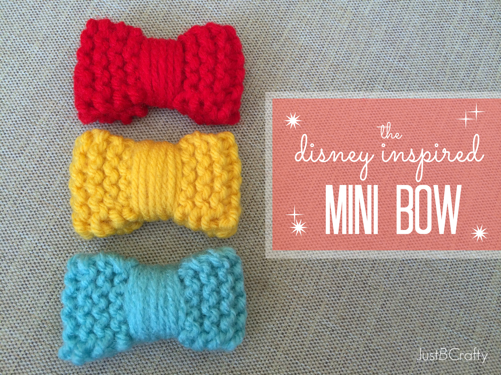 The Disney Inspired Knit Mini Bow