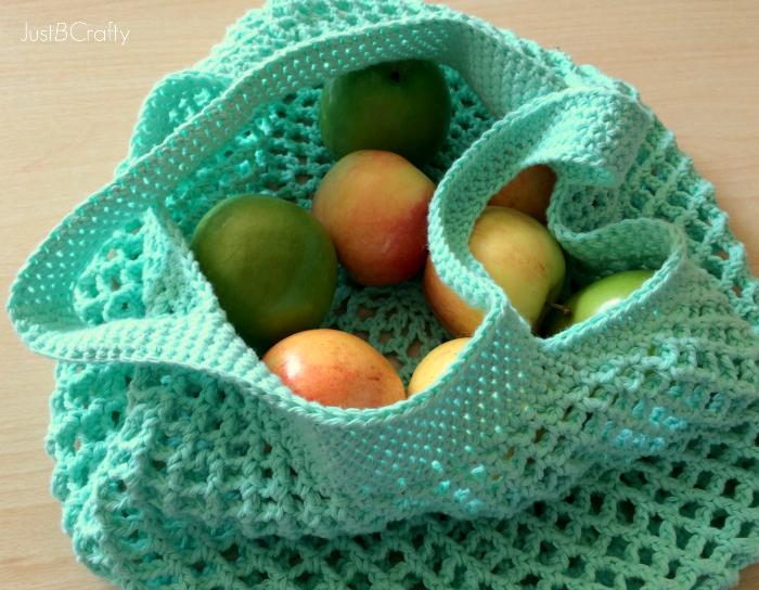 crochet mesh market bag pattern