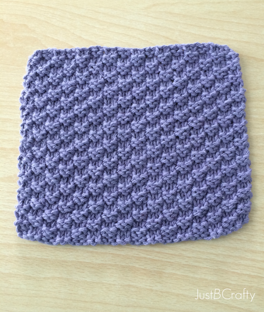 Textured Knit Dishcloth Pattern