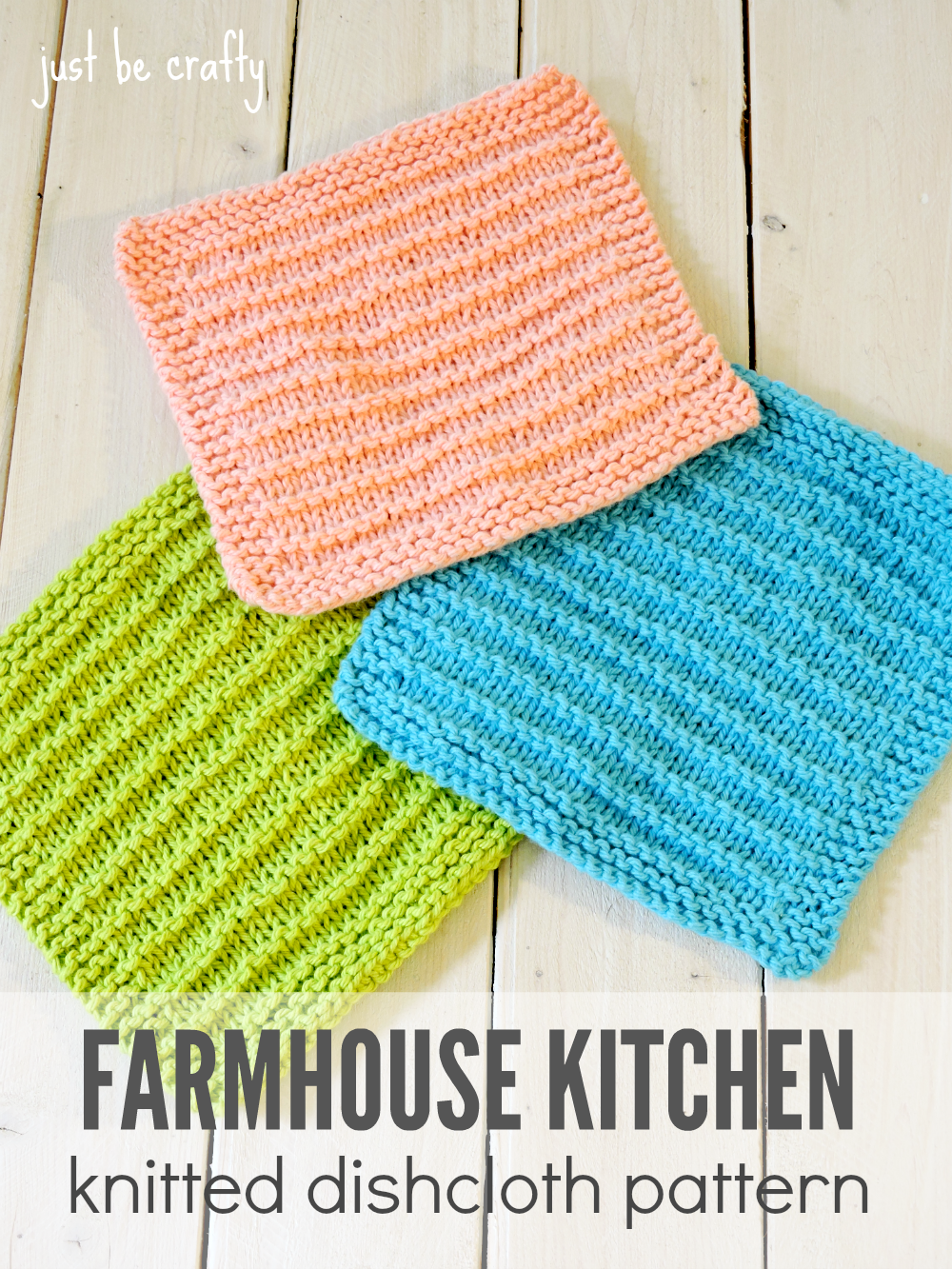 Farmhouse Kitchen Knitted Dishcloths 