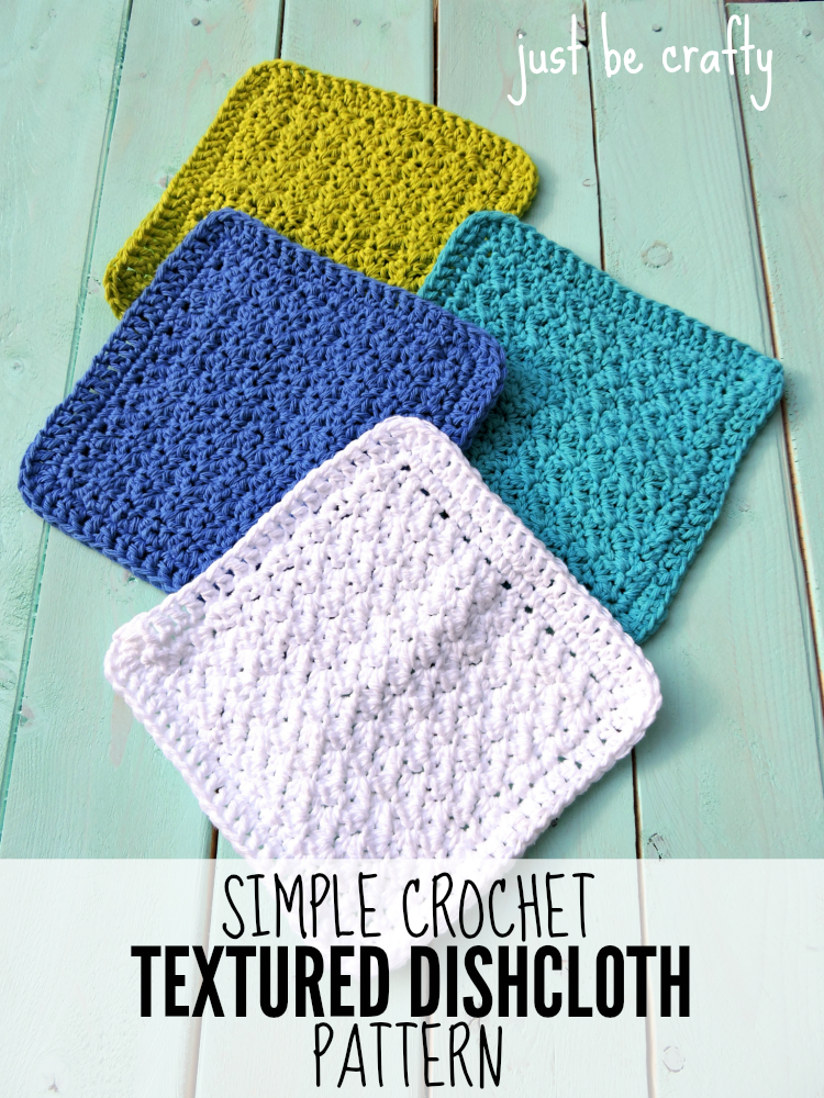 Simple Crochet Textured Dishcloth Pattern