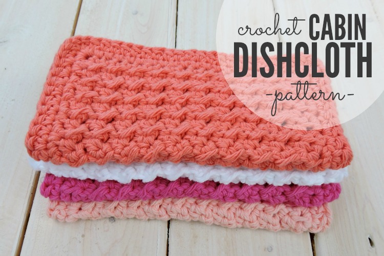 Crochet Cabin Dishcloth Pattern