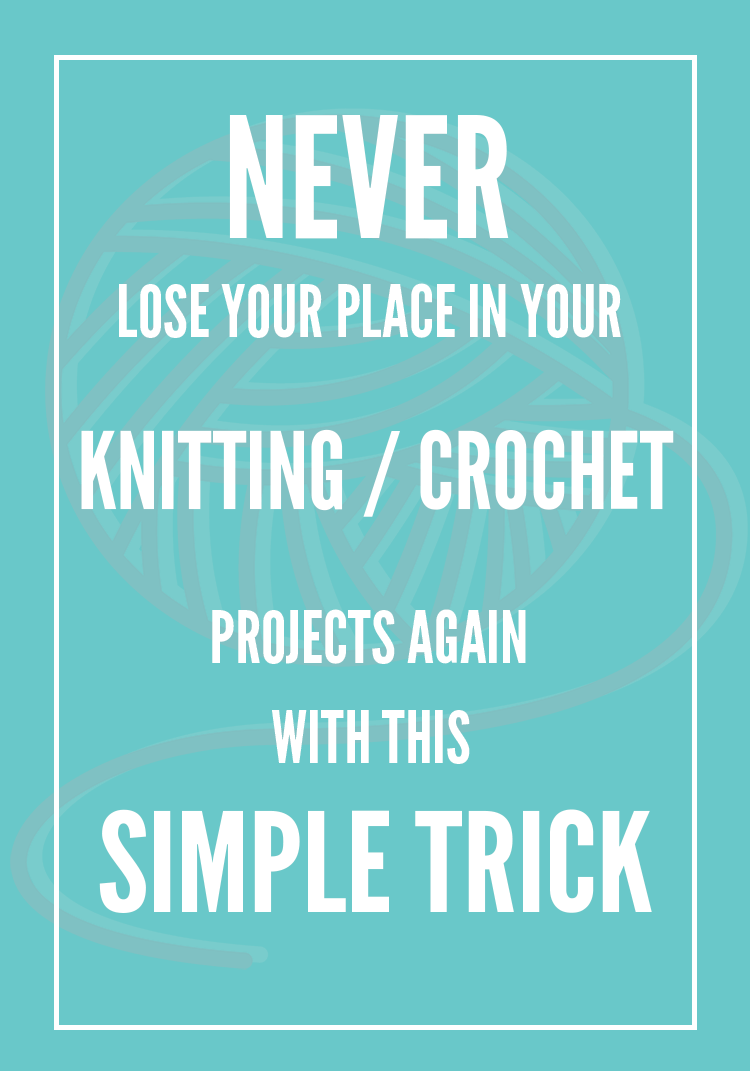 Printable Row Counter for Crochet or Knitting Projects, Printable