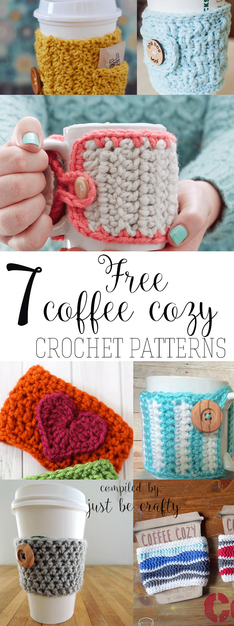 Free Crochet Coffee Cozy Patterns