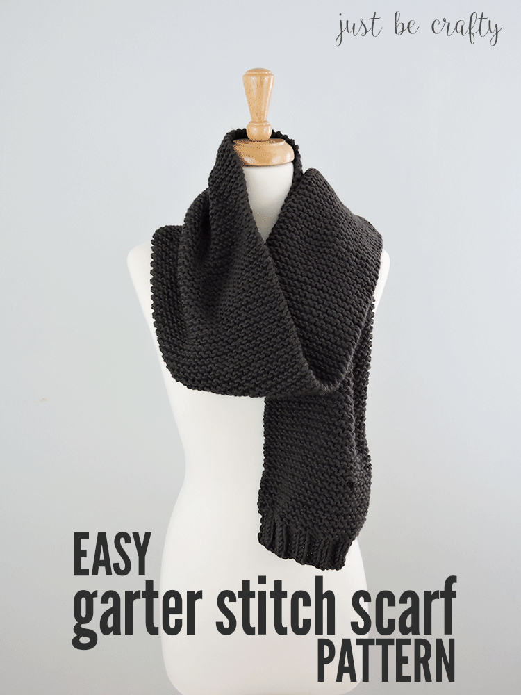 Easy Garter Stitch Scarf Pattern