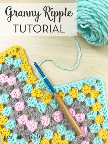 Crochet Granny Ripple Tutorial - Free Crochet Pattern by Just Be Crafty