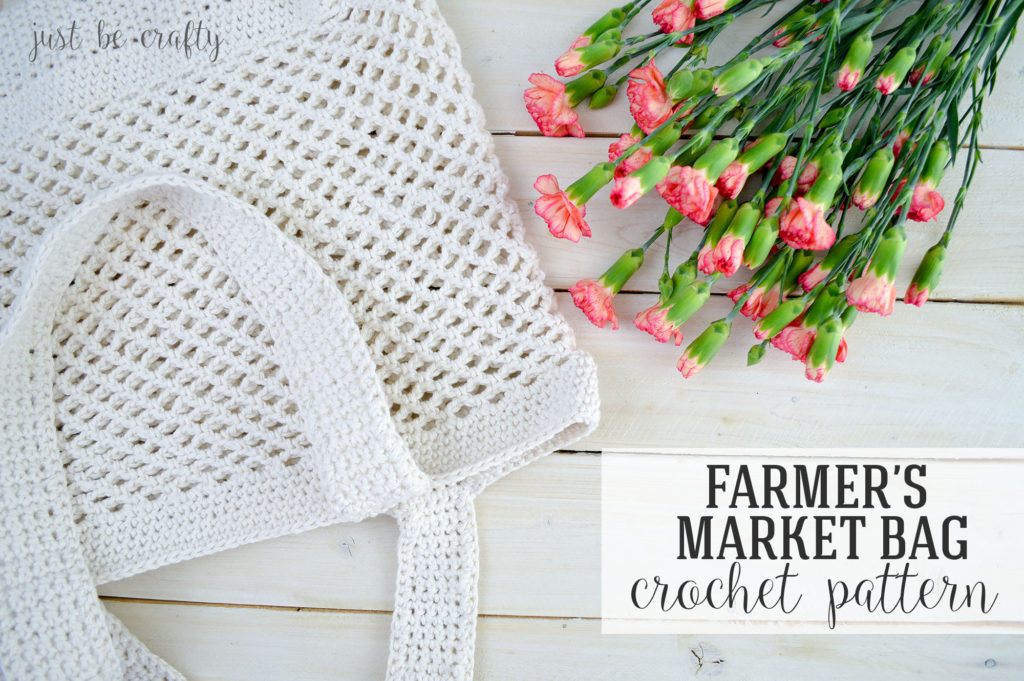 Crochet Farmer's Market Bag Pattern - Free Pattern by Just Be Crafty