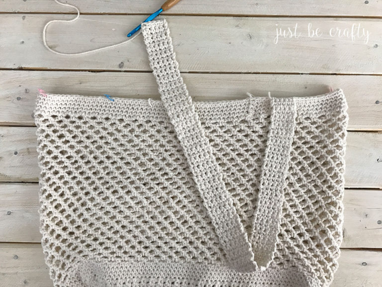 Crochet Farmer's Market Bag Pattern - Free Pattern by Just Be Crafty