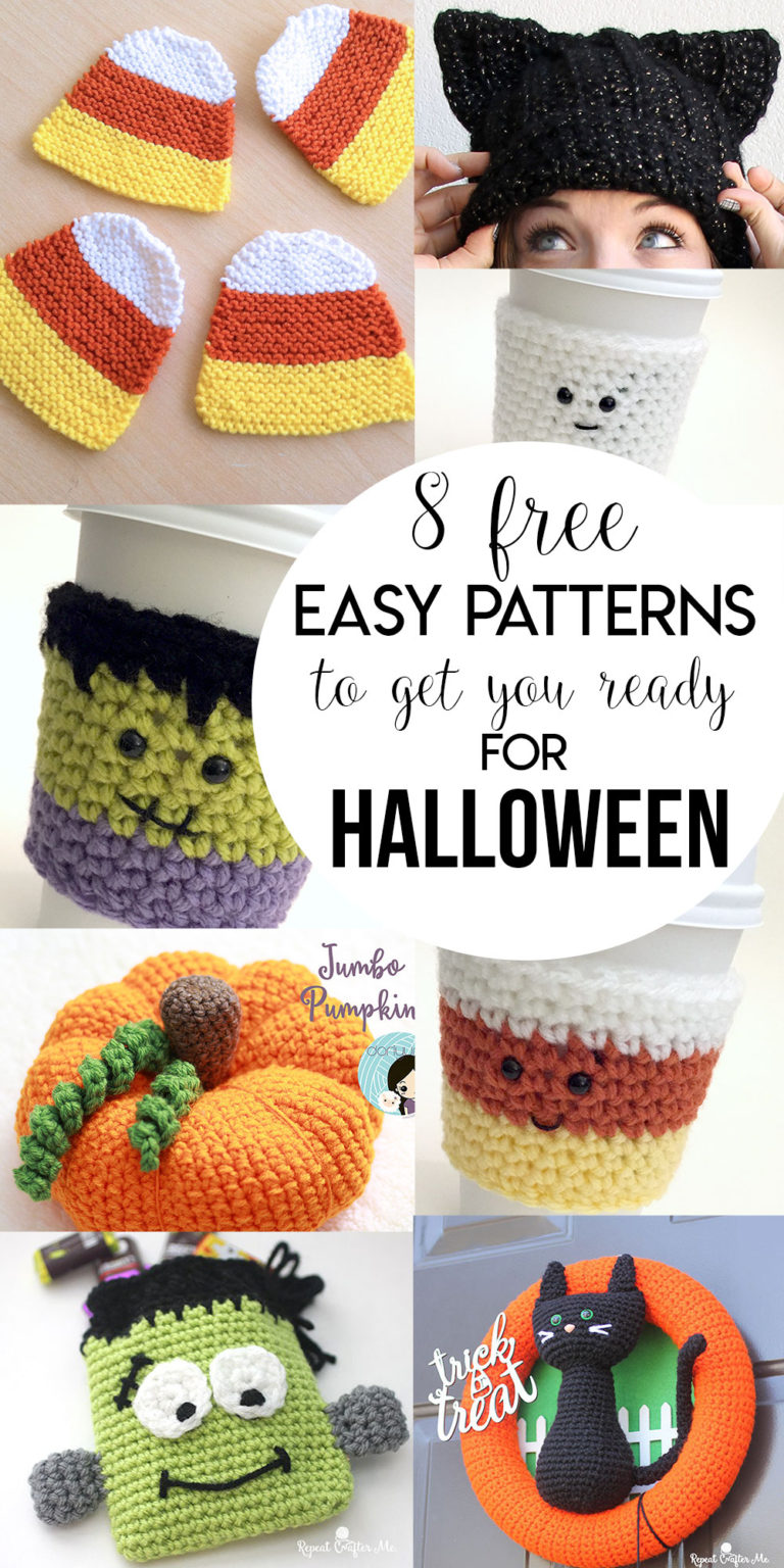 8 Free Easy Patterns To Get You Ready For Halloween!