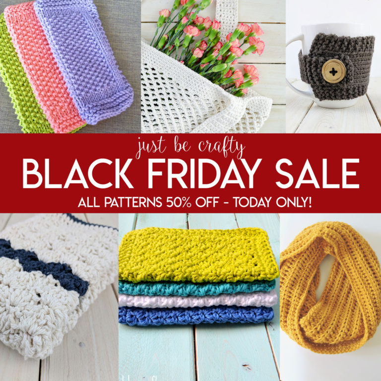 BLACK FRIDAY SALE: All Just Be Crafty Printable Patterns 50% off – Today Only!