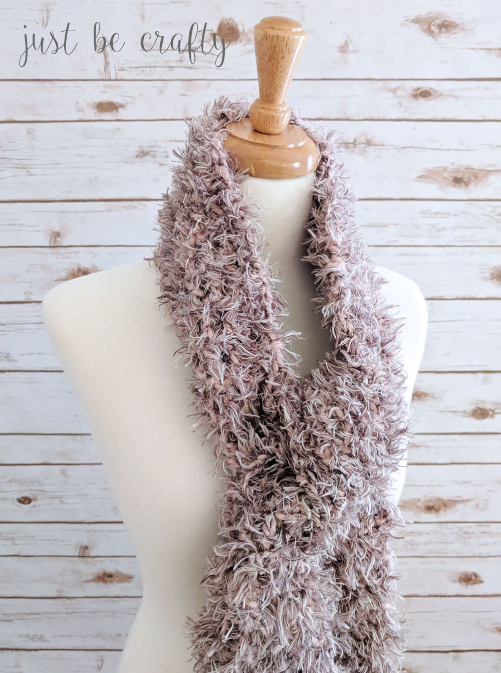 Romantic Neutral Scarf Pattern - Free Crochet Pattern by Just Be Crafty