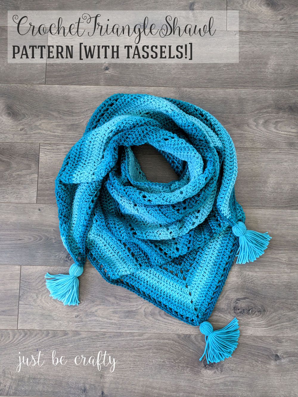 Crochet Triangle Shawl Pattern