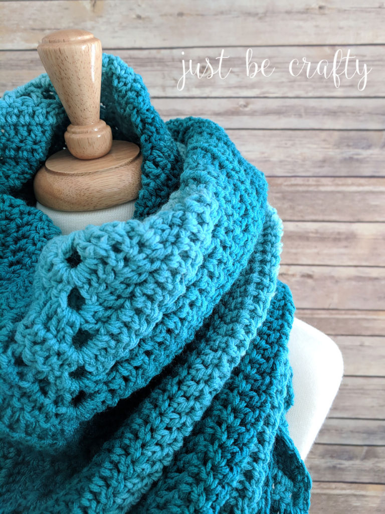 Crochet Triangle Shawl Pattern - Free Crochet Pattern By Just Be Crafty