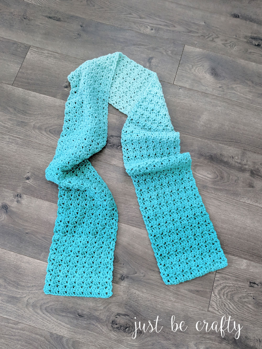 Green Meadows Crochet Scarf Pattern | Free Crochet Pattern by Just Be Crafty