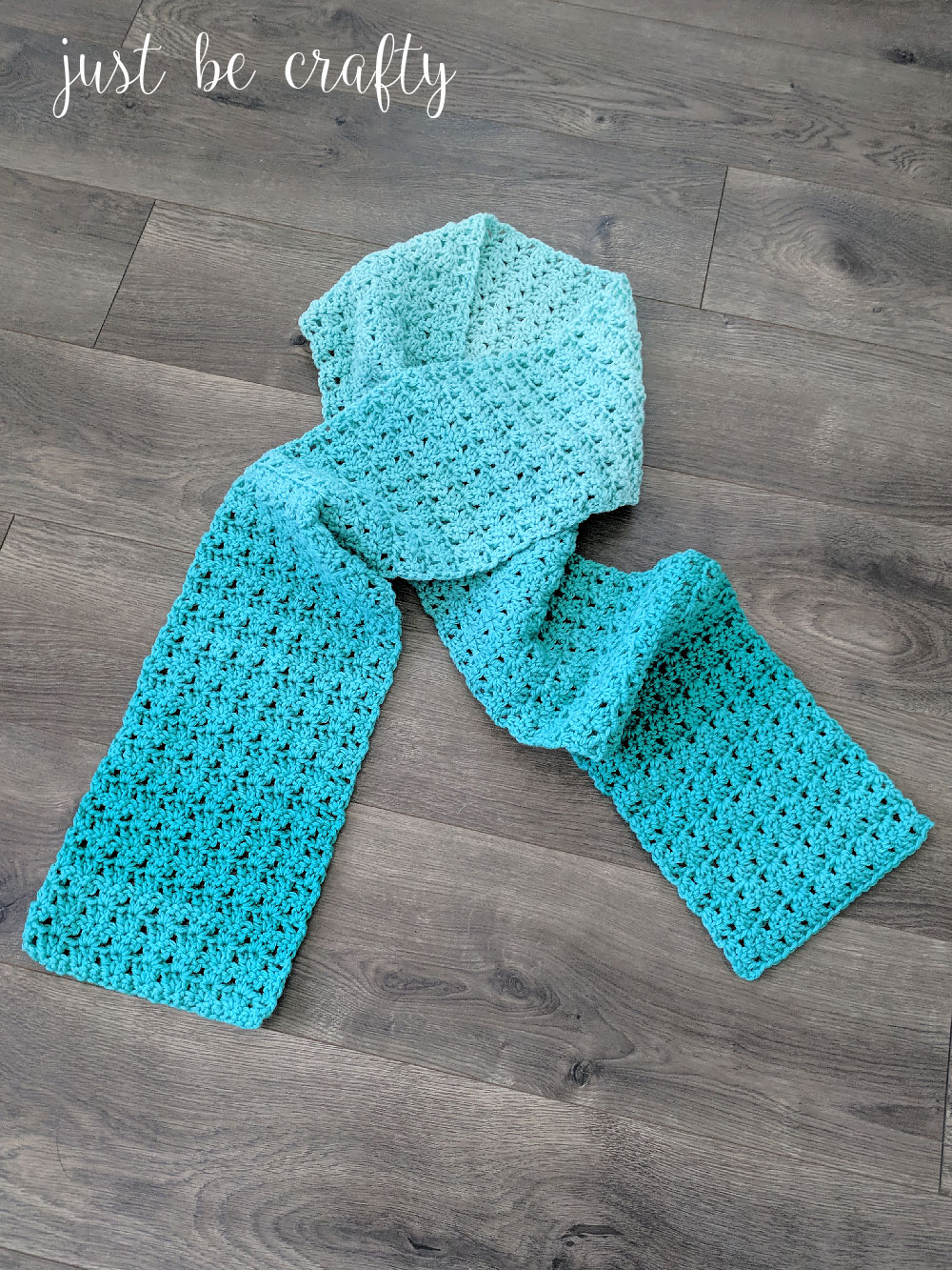 Green Meadows Crochet Scarf Pattern | Free Crochet Pattern by Just Be Crafty