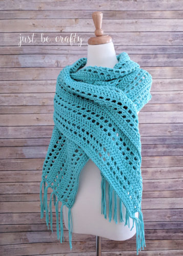 Sunset Beach Wrap Crochet Pattern - Free Pattern by Just Be Crafty