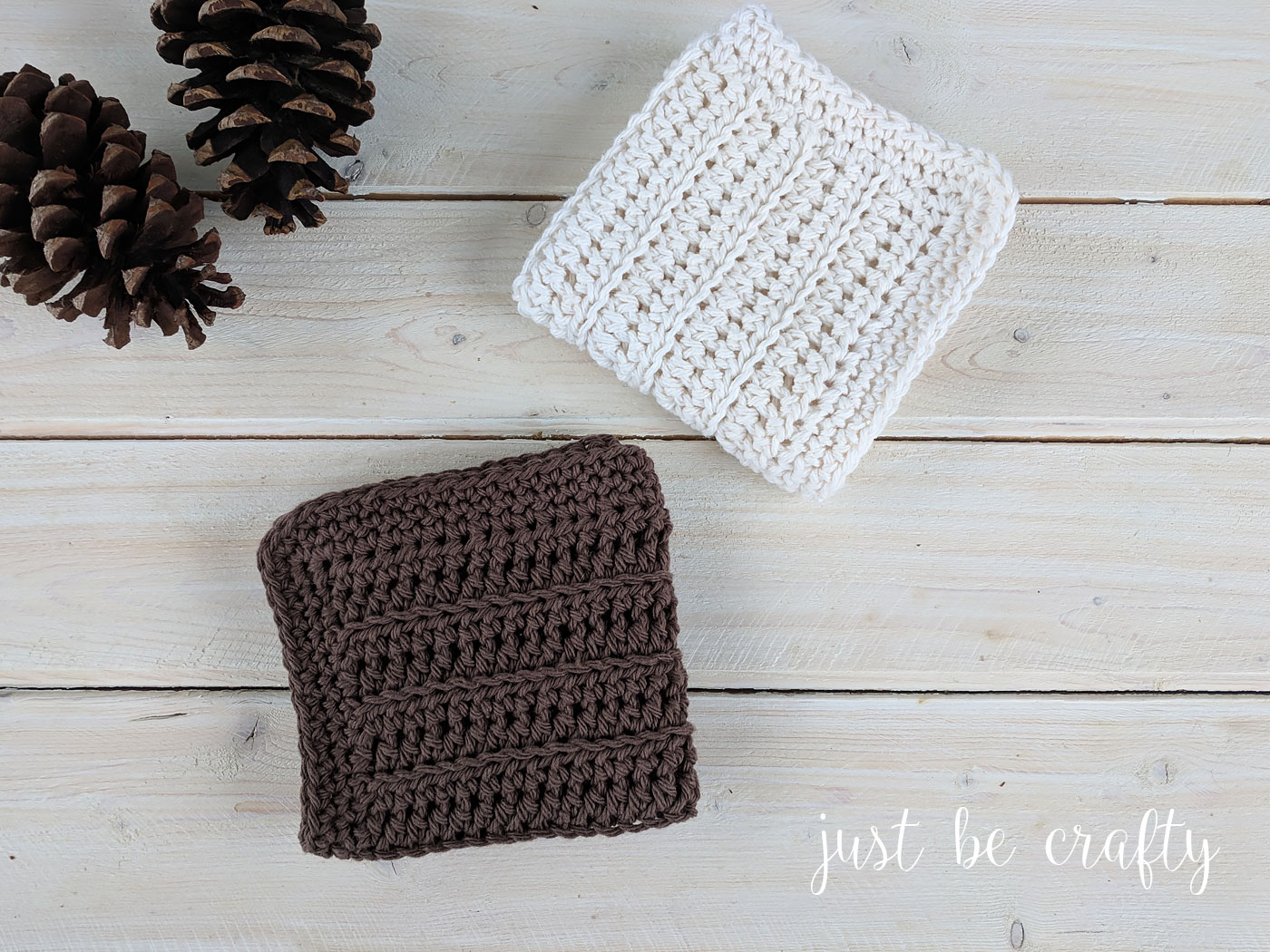 Woodland Cottage Crochet Dishcloth Pattern