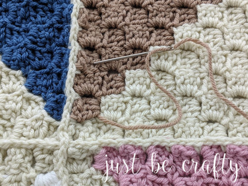 Crochet Afghan Quilt: C2C Square Tutorial