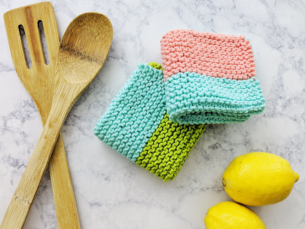 Beach House Knitted Dishcloth Pattern