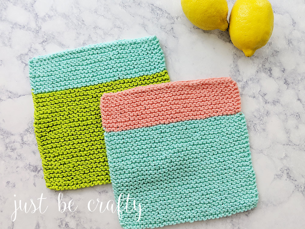 Beach House Knitted Dishcloth Pattern
