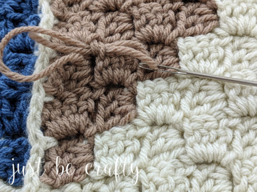 Crochet Afghan Quilt: C2C Square Tutorial