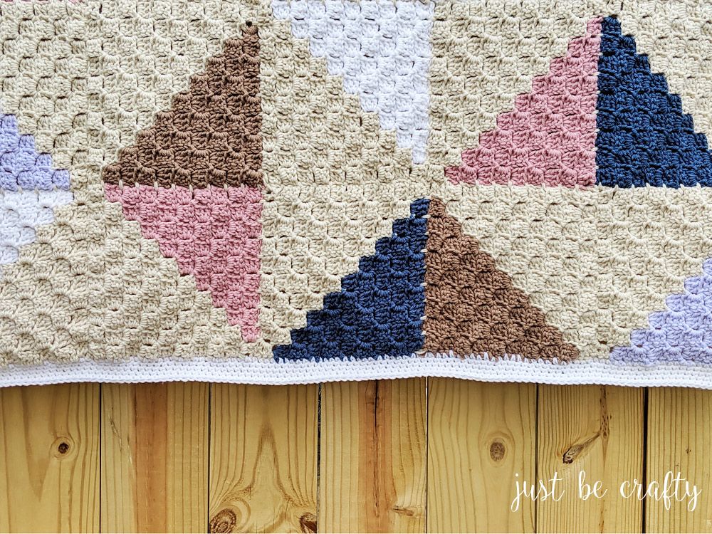 Crochet Afghan Quilt: C2C Square Tutorial