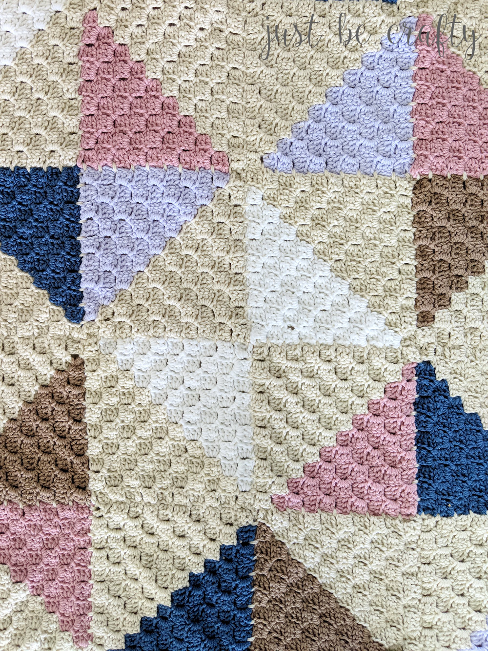 Crochet Afghan Quilt: C2C Square Tutorial