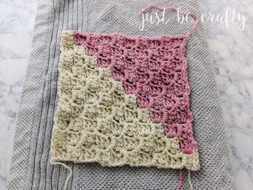 Crochet Afghan Quilt: C2C Square Tutorial