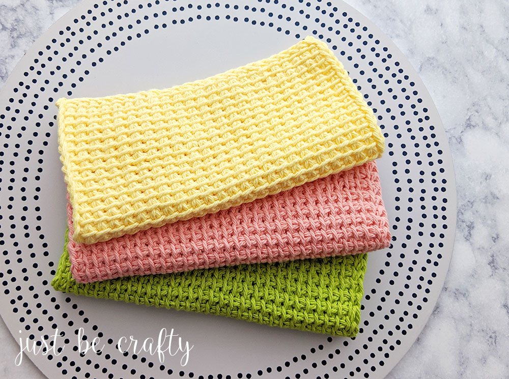 Tunisian-Simple-Stitch-Dishcloth3 - Just Be Crafty