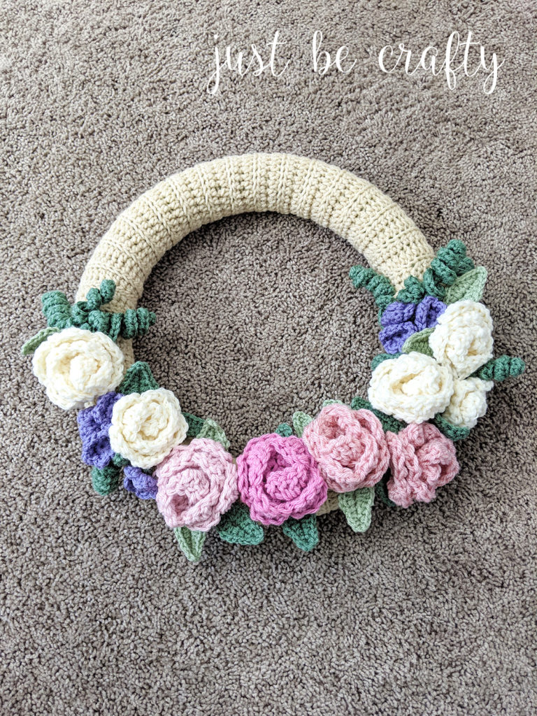 Crochet Spring Floral Wreath Pattern Part 2: Video Tutorials + Assembly