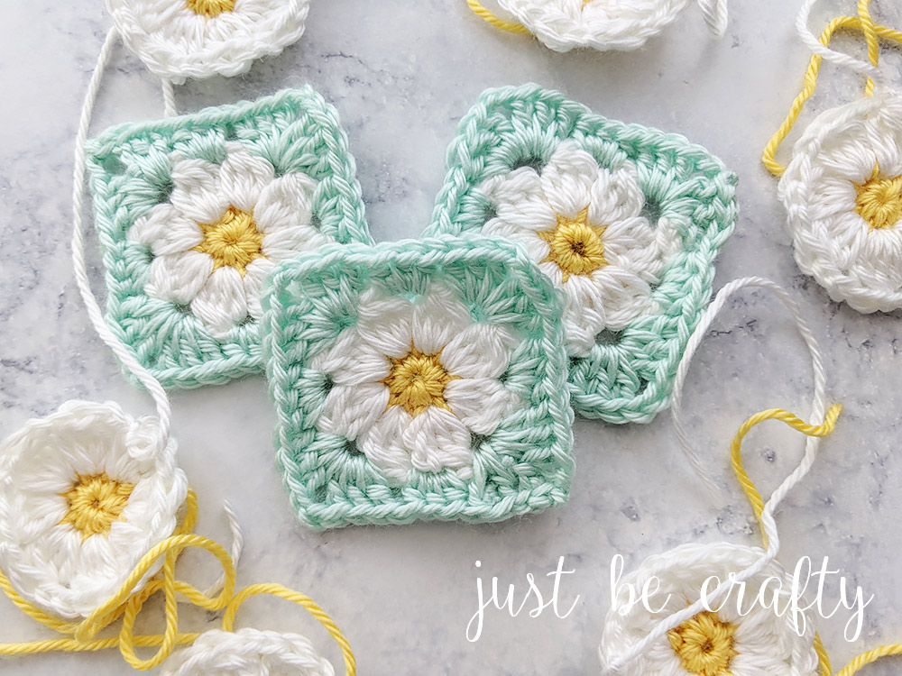 Dainty Daisy Granny Square Motif