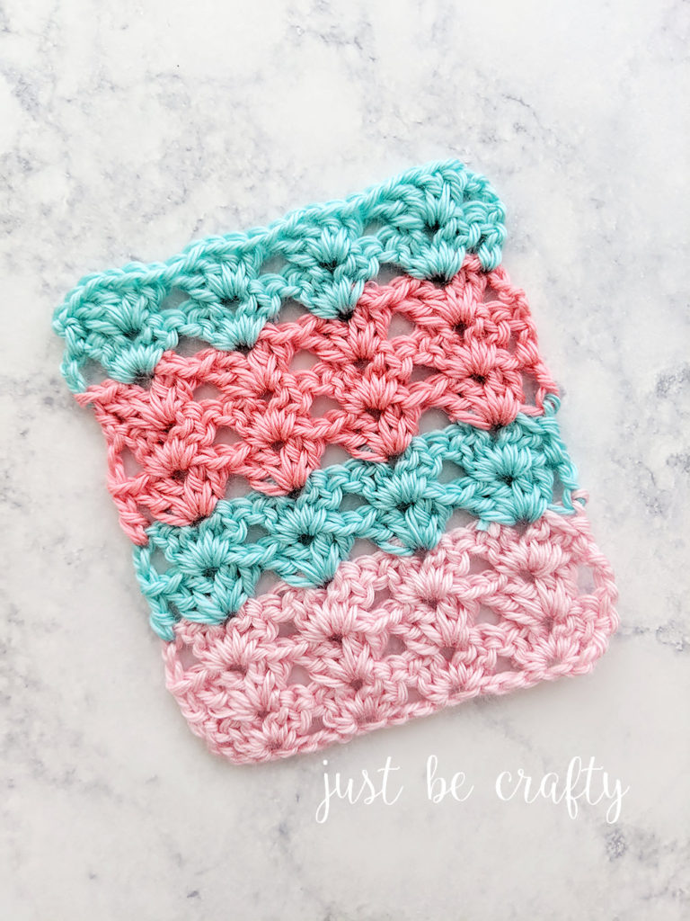 How To Crochet the Iris Stitch - Just Be Crafty