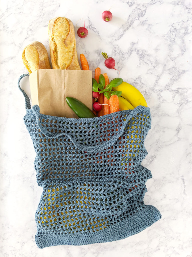Veggie Stand Market Bag – Free Crochet Pattern & Video Tutorial