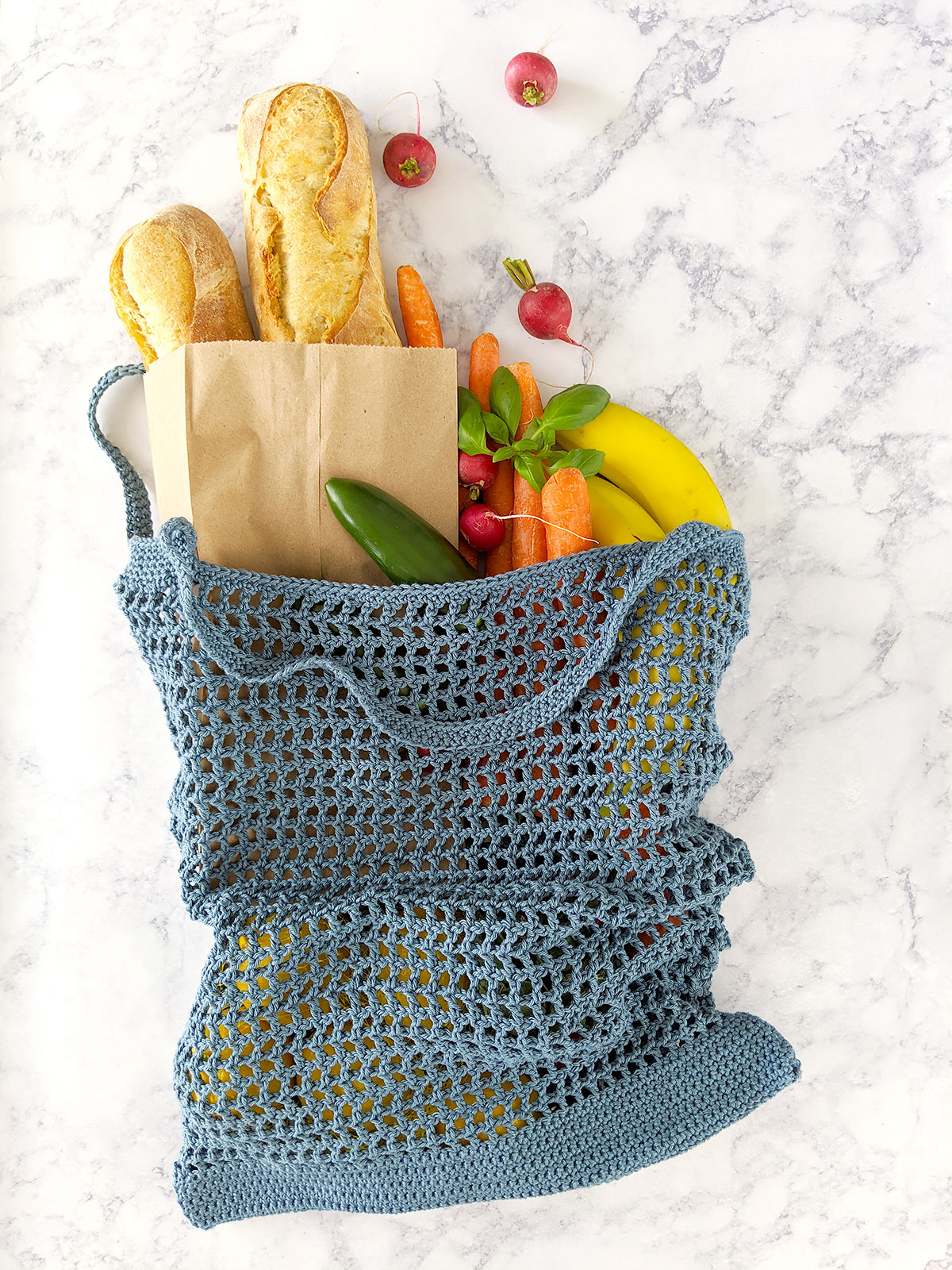 crochet veggie bag