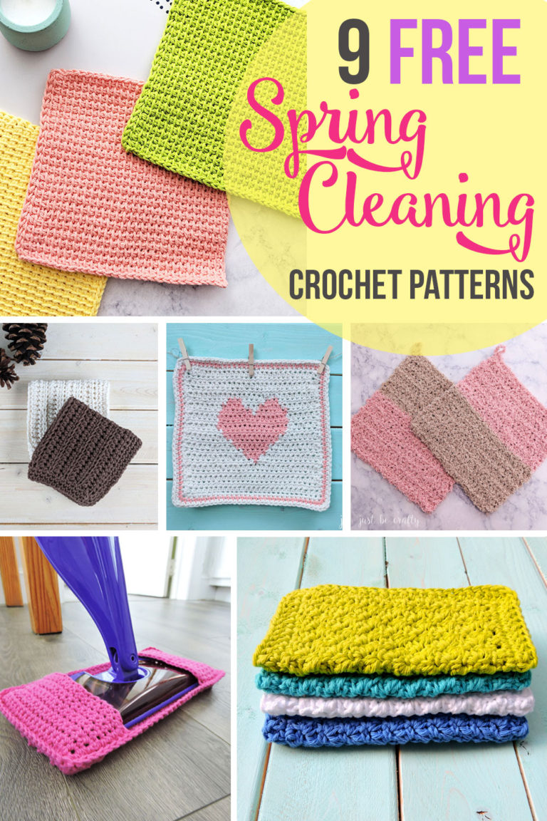 9 Crochet Patterns to Get You Pumped for Spring Cleaning