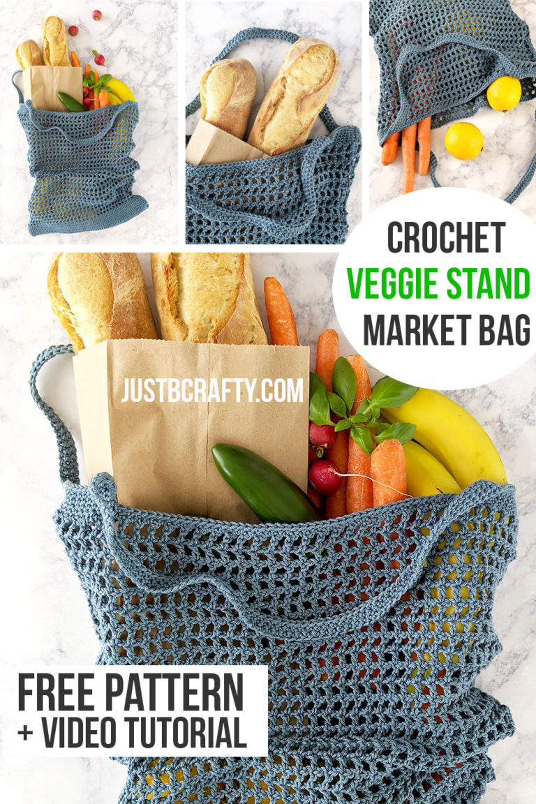 Veggie Stand Mark Bag - Free Crochet Pattern & Video Tutorial