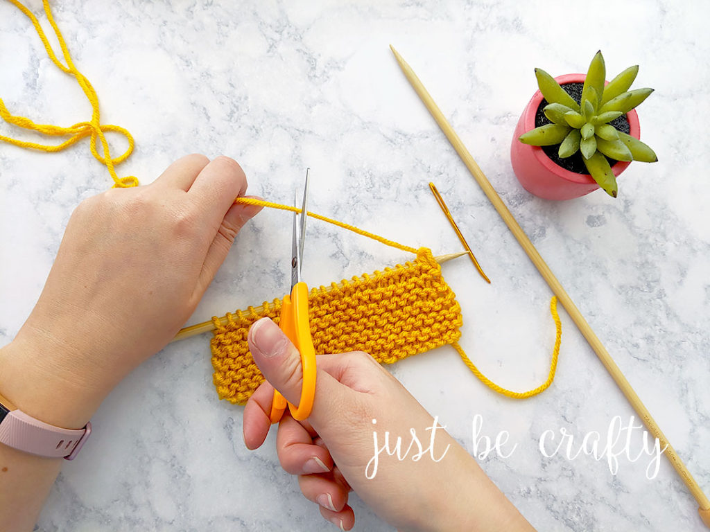 Candy Corn Knit Coasters - Free Knitting Pattern by Just Be Crafty