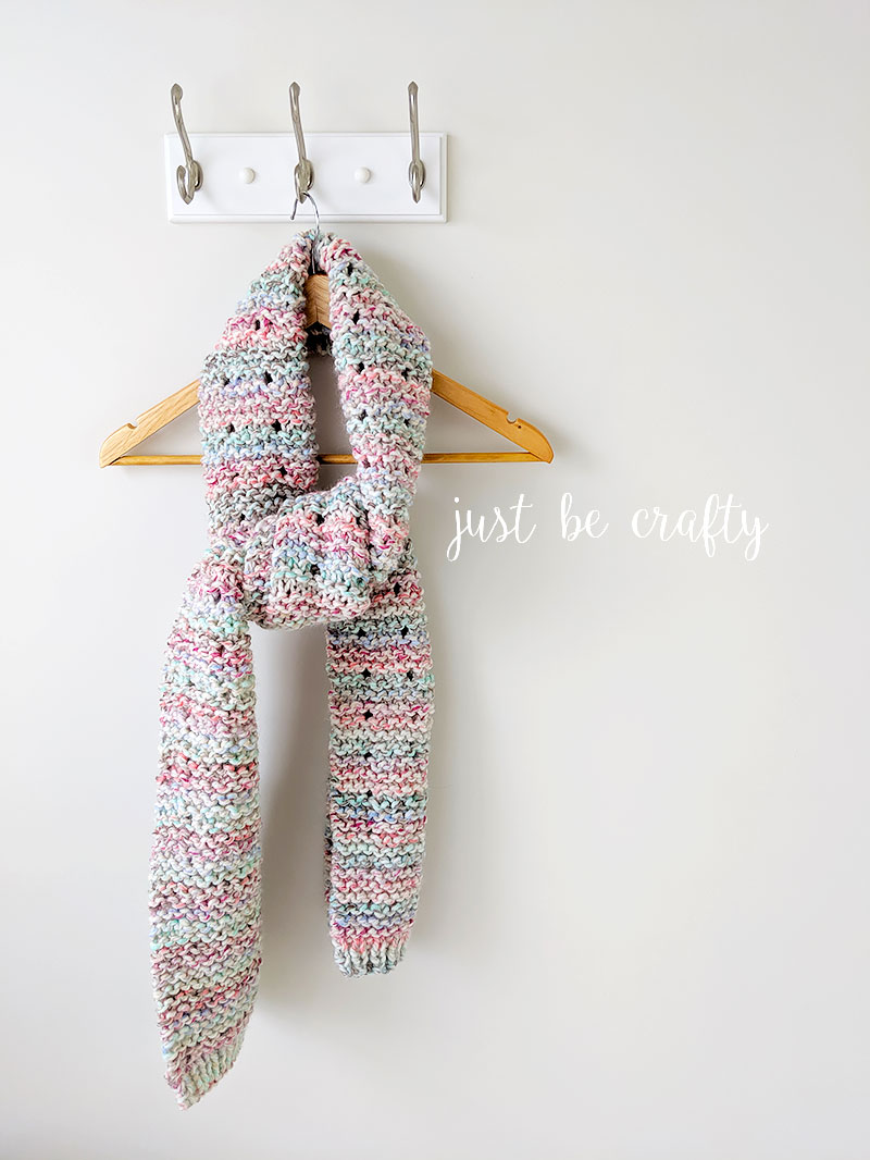 Cotton Candy Crochet Scarf Pattern | Free crochet pattern by Just Be Crafty