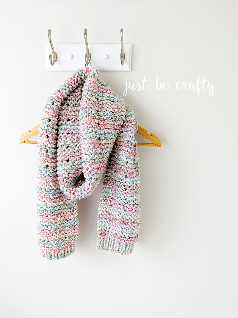 Cotton Candy Crochet Scarf Pattern | Free crochet pattern by Just Be Crafty