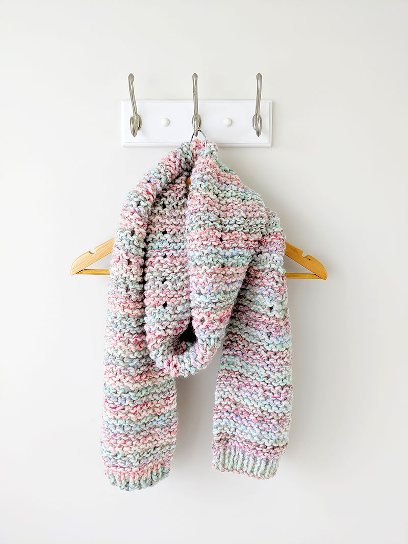 Cotton Candy Crochet Scarf Pattern | Free crochet pattern by Just Be Crafty