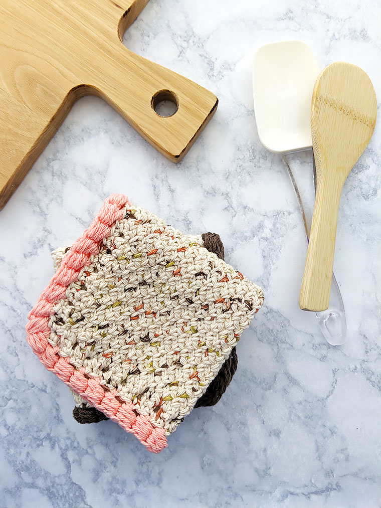 Harvest Table Crochet Dishcloth
