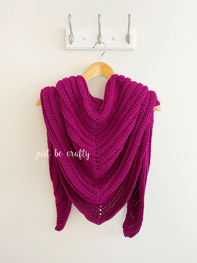 boysenberry triangle shawl pattern