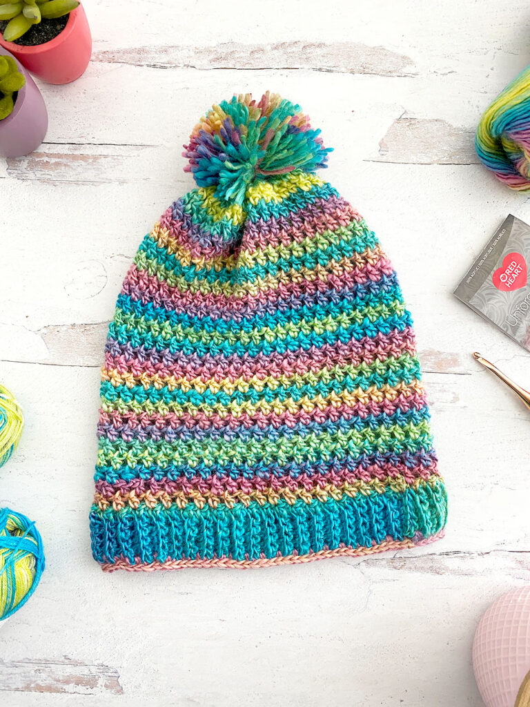 Spring Slouchy Crochet Beanie Pattern