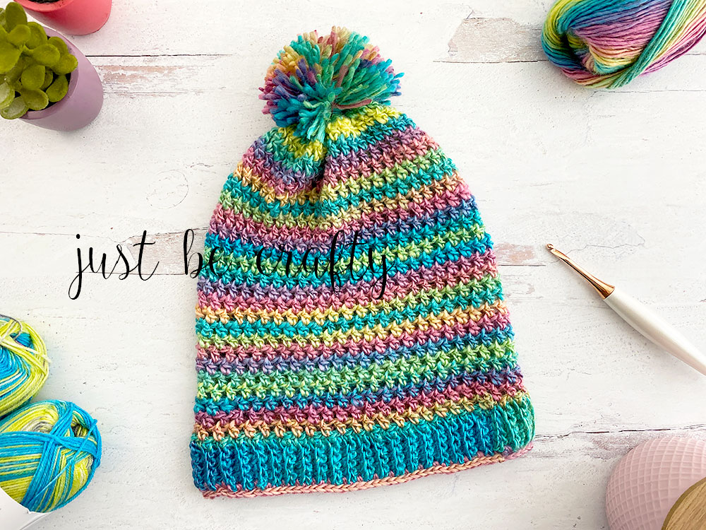 Spring Slouchy Crochet Beanie