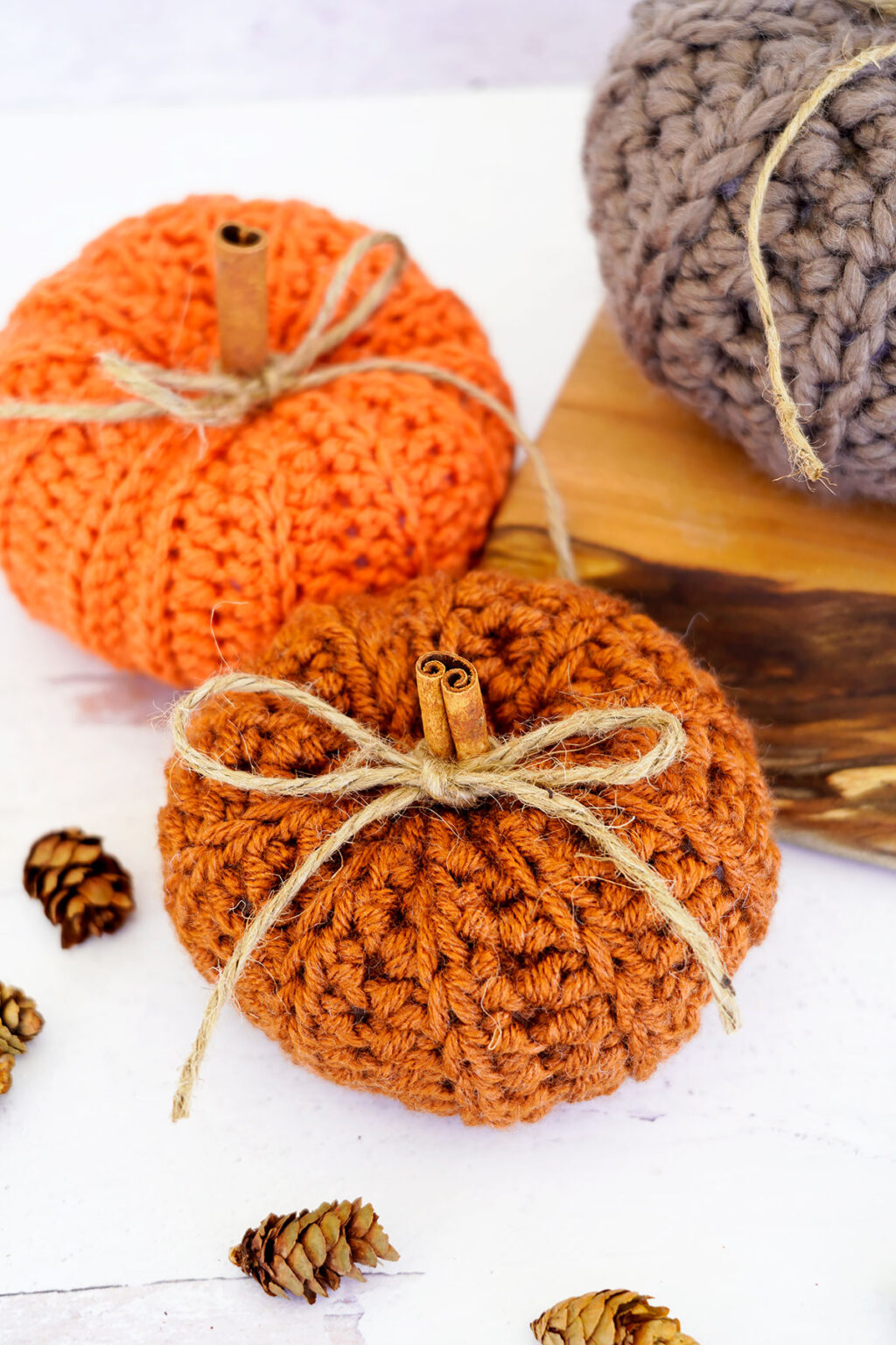 Crochet Pumpkin Pattern - a free pattern and tutorial by Just Be Crafty