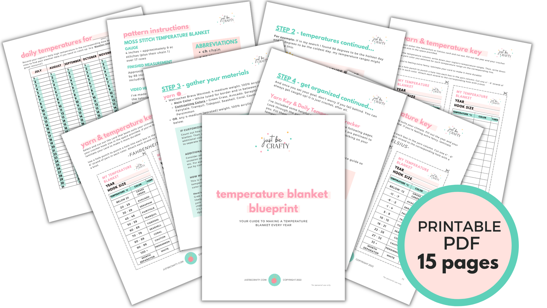 Temperature Blanket Blueprint