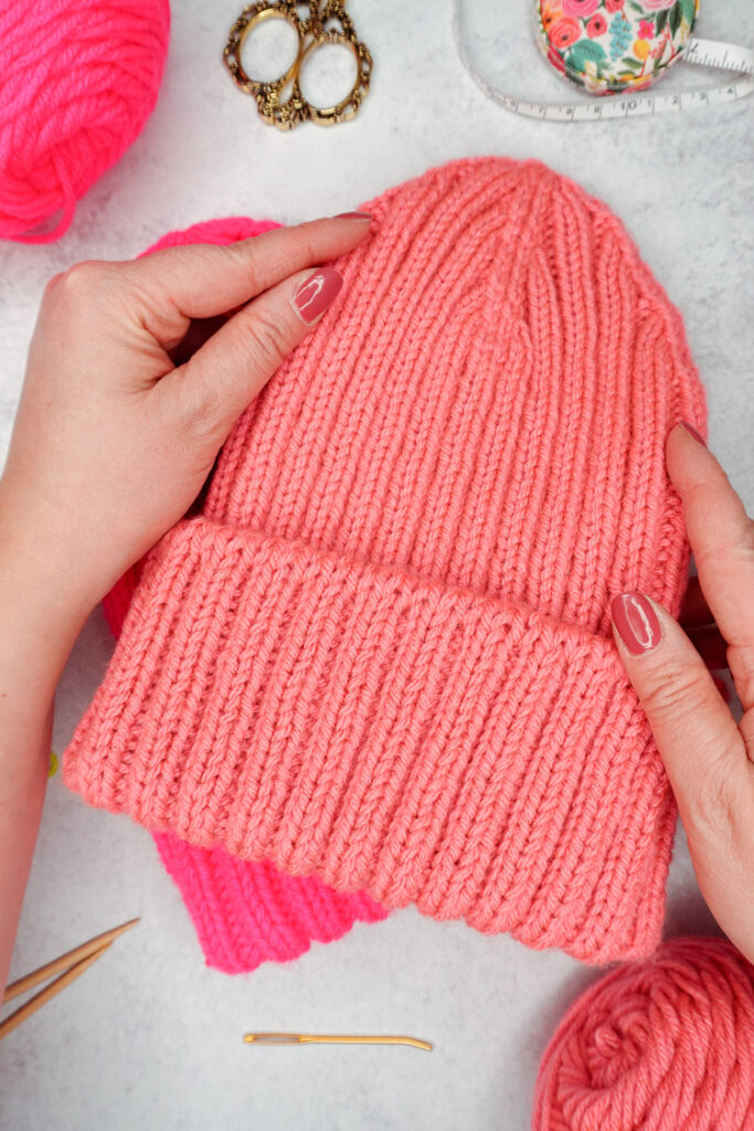 Ribbed Knitted Hat Pattern